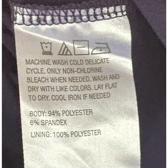 G by Giuliani Black Oranges Print Lined Blouse Elastic Neck 3/4 Sleeves Size 1X - Picture 3 of 3